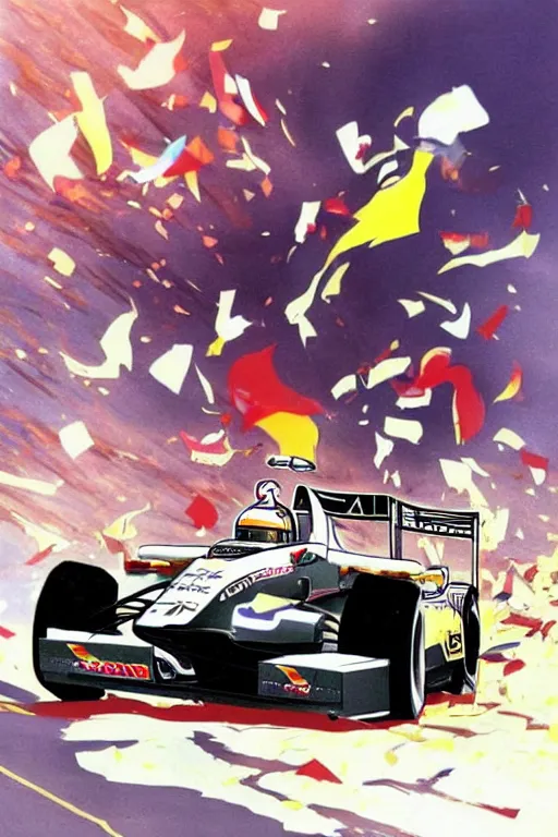 nazrin winning a f 1 championship, anime,, Stable Diffusion