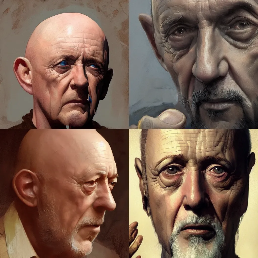 Prompt: Jonathan Banks' face on a realistic finger highly detailed, digital painting, artstation, concept art, sharp focus, illustration, art by greg rutkowski and alphonse mucha