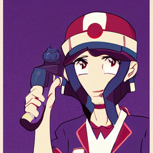 Image similar to the TF2 scout as an anime wife. illustrated. art deco.