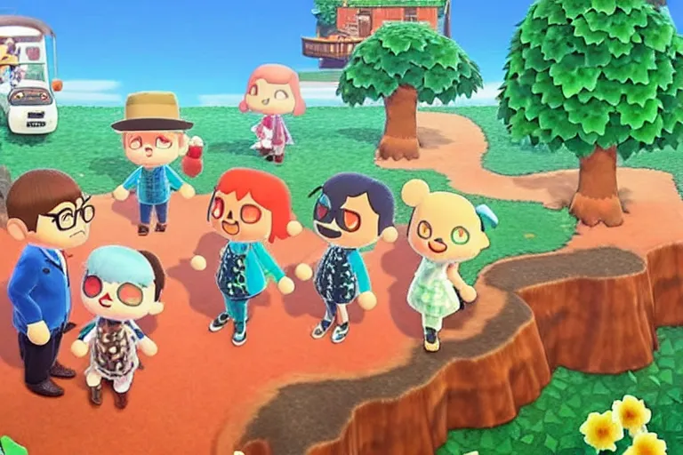 Image similar to a still of an animal crossing movie directed by woody allen in 2 0 0 3