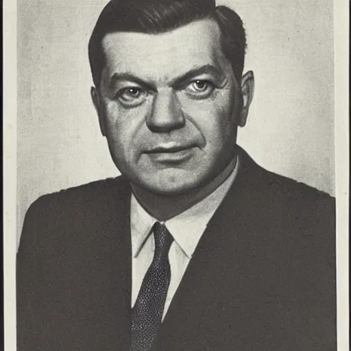 Prompt: Candid Portrait of Soviet Premier andrej karpathy, 1955