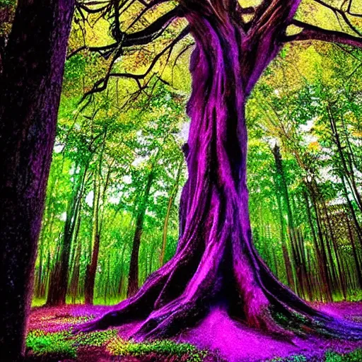 Image similar to a psychedalic tree