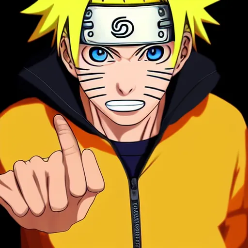 Prompt: Realistic portrait of Naruto Uzumaki from the anime Naruto
