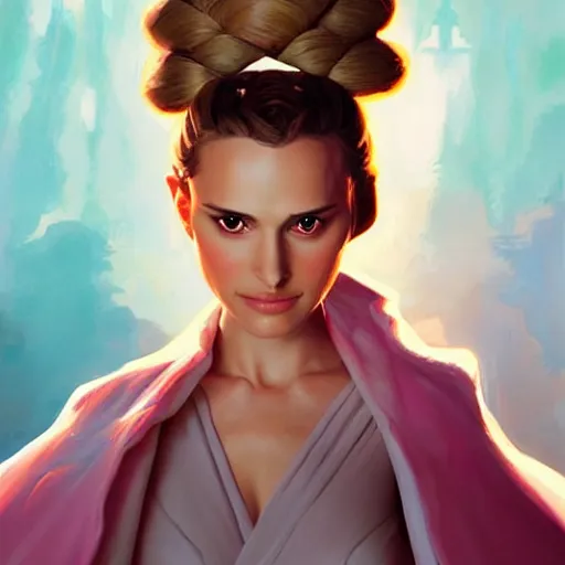 Prompt: padme amidala ( natalie portman ), star wars attack of the clones, game design fanart by concept artist gervasio canda, behance hd by jesper ejsing, by rhads, makoto shinkai and lois van baarle, ilya kuvshinov