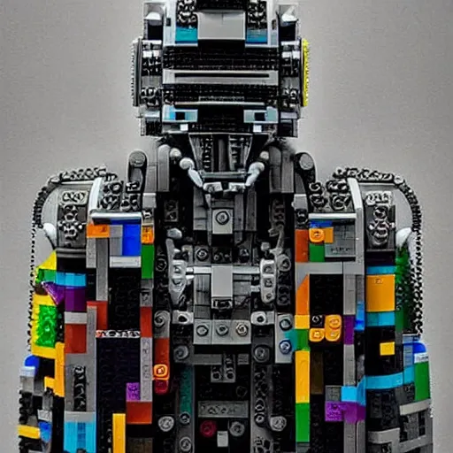 Prompt: lego art, cyberpunk, sci - fi, beautiful.