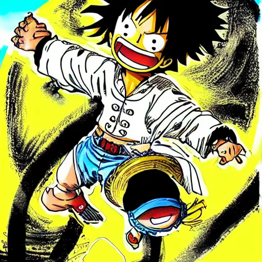 Image similar to luffy Moon landing by Eiichiro Oda