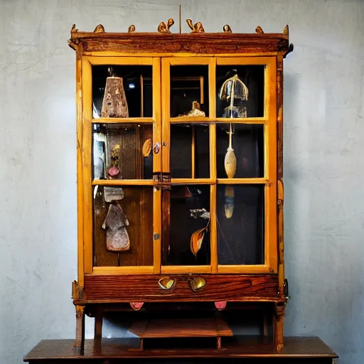 Image similar to cabinet of oddities and curiosities