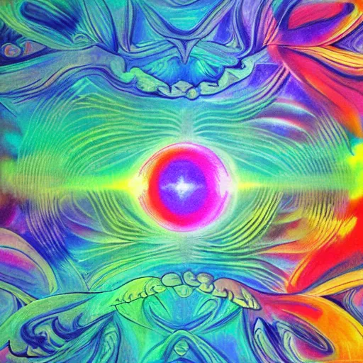 Image similar to large clouds, dmt trip, high details, complex patterns, ultra realistic, multi dimensional