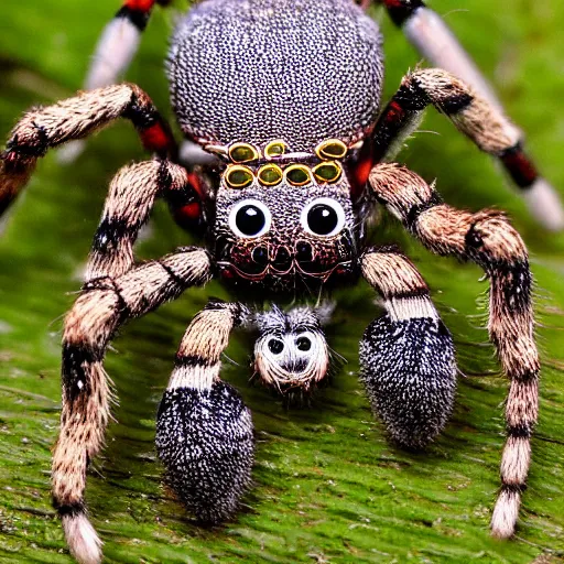 Image similar to ancient wise spider king of the forest iridiescent