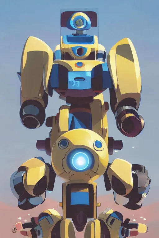 Image similar to metabots medabots medarotto medarot robot minimalist comics, behance hd by jesper ejsing, by rhads, makoto shinkai and lois van baarle, ilya kuvshinov, rossdraws global illumination ray tracing hdr radiating a glowing aura