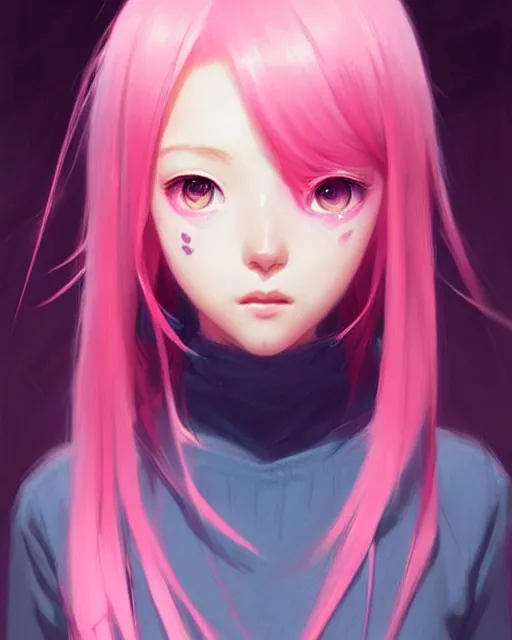 Image similar to cute girl with pink hair | | very very anime!!!, fine - face, symmetry face, fine details. anime. realistic shaded lighting poster by sakimichan, kidmo, trending on pixiv, magali villeneuve, artgerm, jeremy lipkin and michael garmash and rob rey