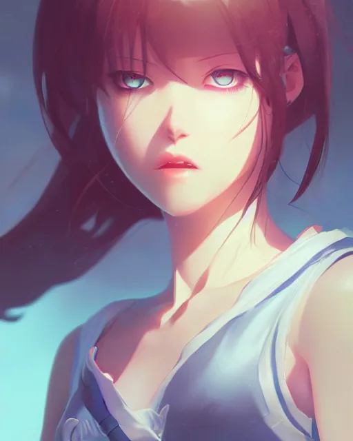 Image similar to a very evil girl, full shot, atmospheric lighting, detailed face, by makoto shinkai, stanley artgerm lau, wlop, rossdraws