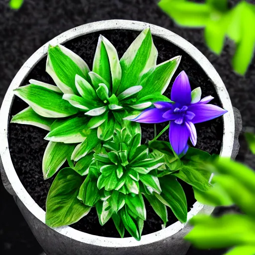 Image similar to a bangkok plants flora and flowers in a pot png texture on black background, high resolution, photo, highly detailed, png, alpha map h 7 6 8