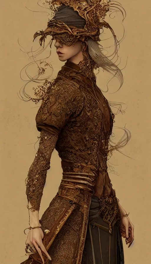 Image similar to hunter shaffer, traditional clothing, fame of thrones, fibonacci, sweat drops, intricate fashion clothing, insane, intricate, highly detailed, surrealistic, digital painting, artstation, concept art, smooth, sharp focus, illustration, unreal engine 5, 8 k, art by artgerm and greg rutkowski and alphonse mucha