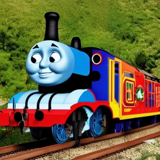 Prompt: thomas the derp engine