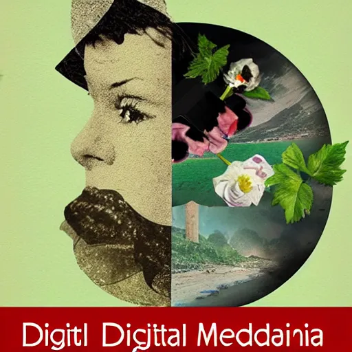 Prompt: digital media digital collage