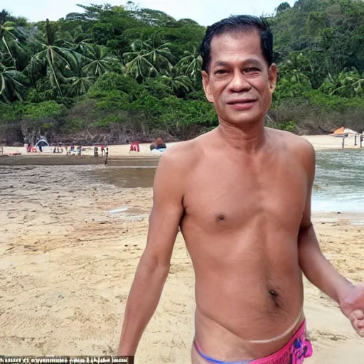 Image similar to Vajiralongkorn beach bum, tmz, photo