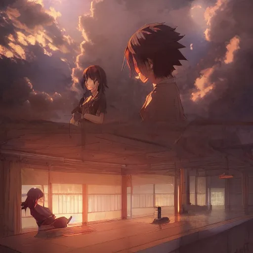 Image similar to “ anime, the world's most sleazy shit, light and shadow effects, intricate, highly detailed, digital painting, art station, concept art, smooth, sharp focus, illustration, advanced digital anime art, atmospheric lighting, detailed face, by makoto shinkai, stanley artgerm lau, wlop, rossdraws ”