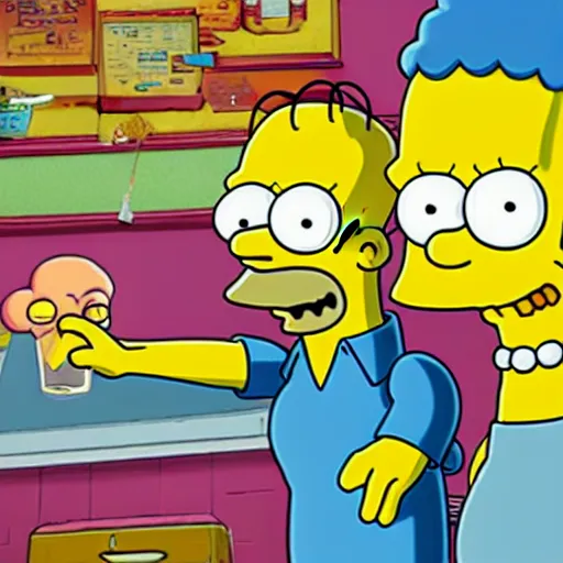 Image similar to Squid Game (2021) episode featuring The Simpsons in Squid Game.