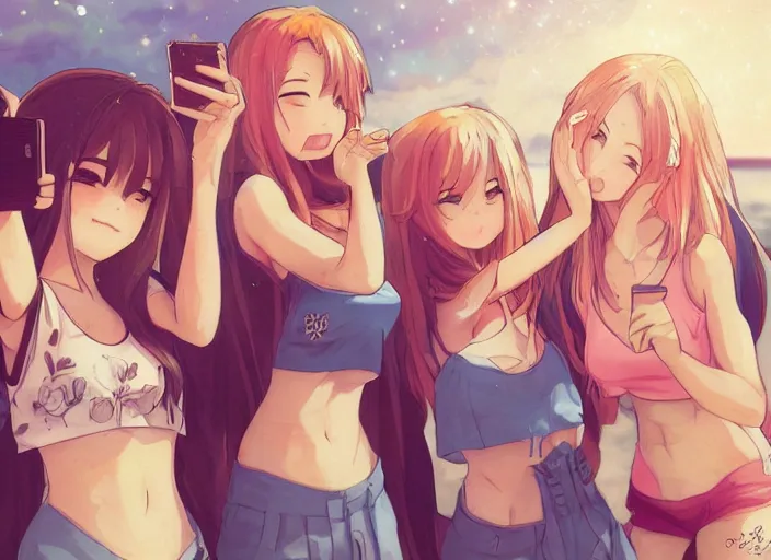 Four Girls - Female - Zerochan Anime Image Board