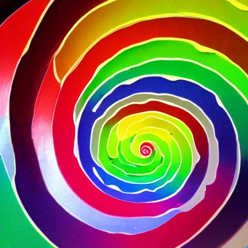 Image similar to rainbow spiral