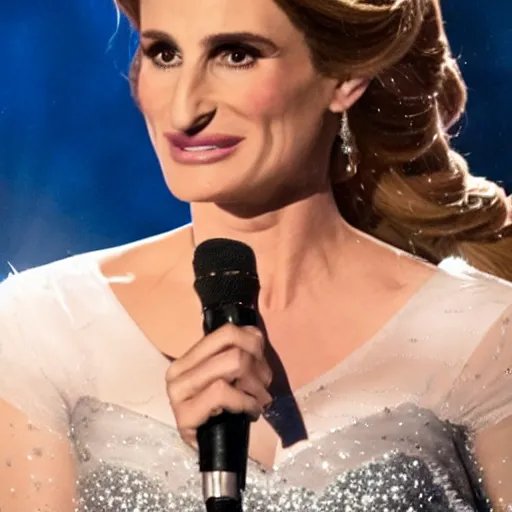 Image similar to A still of Idina Menzel as Elsa