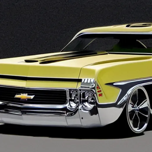 Image similar to chevy belair concept car for 2 0 2 5