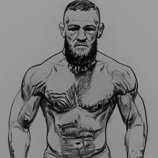 Portrait of Conor McGregor on Behance