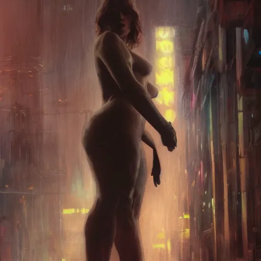 Prompt: jennifer lawrence, hyperrealistic full figure, bladerunner street alley, art of elysium by frank frazetta and by jeremy mann and by alphonse mucha, fantasy art, photo realistic, dynamic lighting, artstation, full figure poster, volumetric lighting, very detailed face, 4 k, award winning