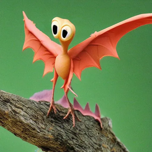 Prompt: pascal the pterodactyl, cute, adorable