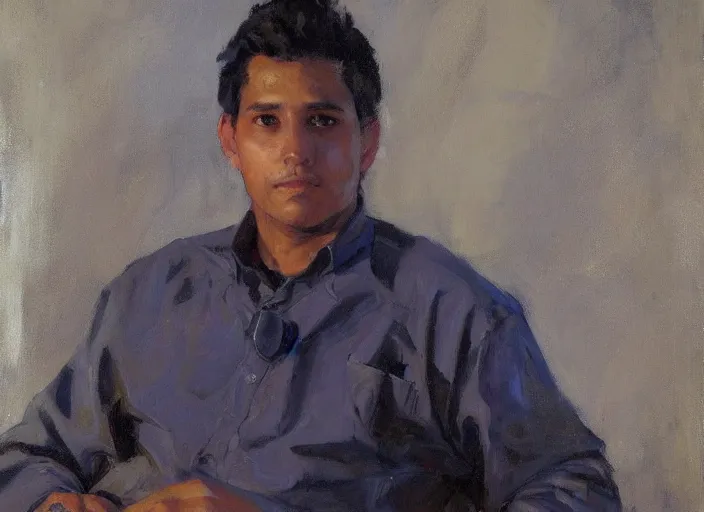 Prompt: a highly detailed beautiful portrait of martin ramirez, by gregory manchess, james gurney, james jean