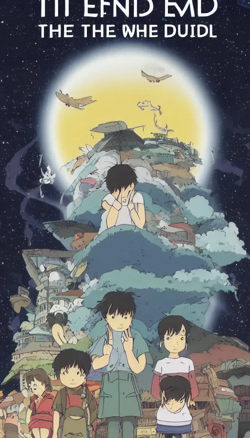 Prompt: the end of the world, by studio ghibli