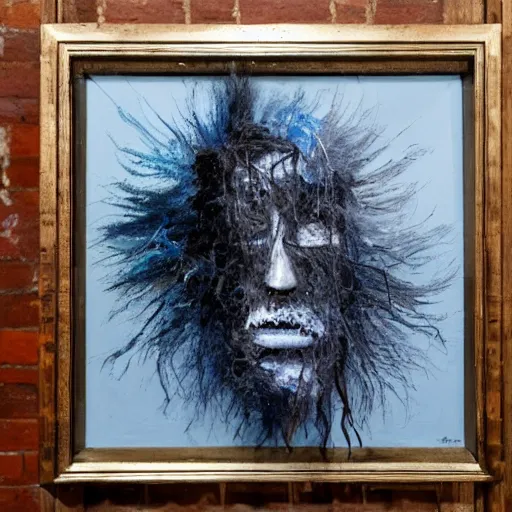 a painting of an abstract gritty sculpture by the | Stable Diffusion ...