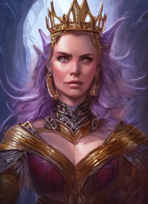 Image similar to good beautiful queen, ultra detailed fantasy, dndbeyond, bright, colourful, realistic, dnd character portrait, full body, pathfinder, pinterest, art by ralph horsley, dnd, rpg, lotr game design fanart by concept art, behance hd, artstation, deviantart, hdr render in unreal engine 5