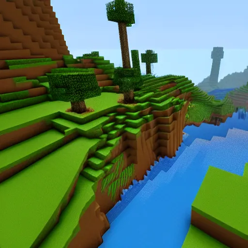 Image similar to minecraft in unreal engine 5