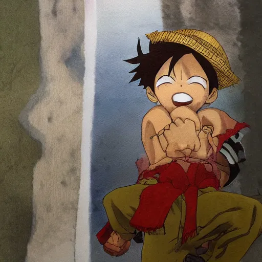 Image similar to luffy by studio ghibli