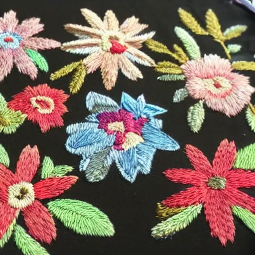 Image similar to floral embroidery