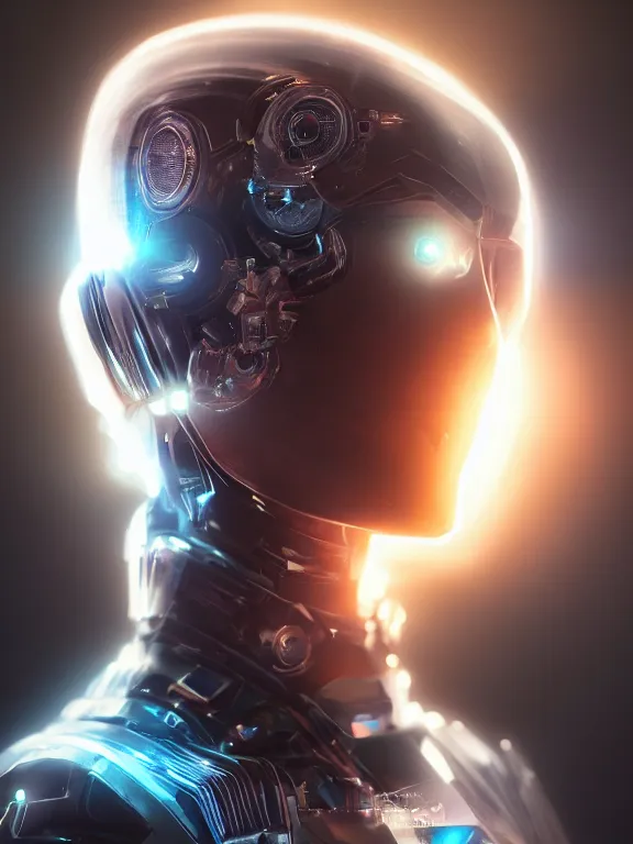 Prompt: comic portrait art of a cpu cyborg 8 k ultra realistic, lens flare, atmosphere, glow, detailed, intricate, full of colour, cinematic lighting, trending on artstation, 4 k, hyperrealistic, focused, extreme details, unreal engine 5, cinematic, masterpiece