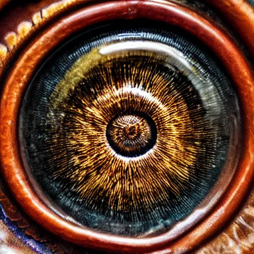Prompt: close - up of a dragons eye