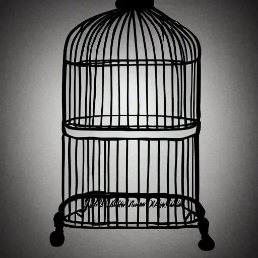 Image similar to images of the body as a cage for the soul