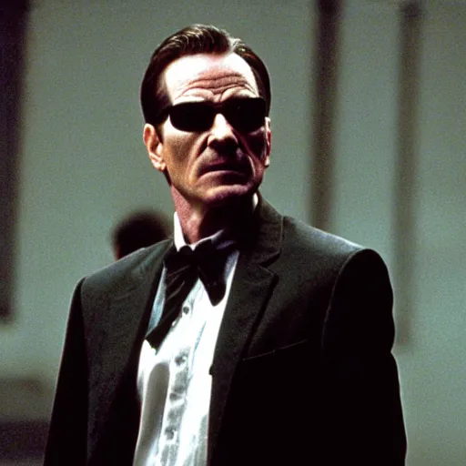 Image similar to film still of Bryan Cranston as Neo in The Matrix (1999)