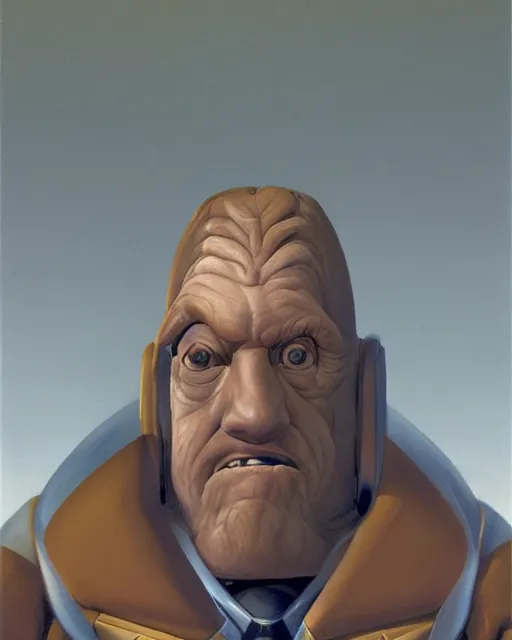 Prompt: govenor morkin. i thought i recognized your derps when i was brought onboard, portrait by ralph mcquarrie