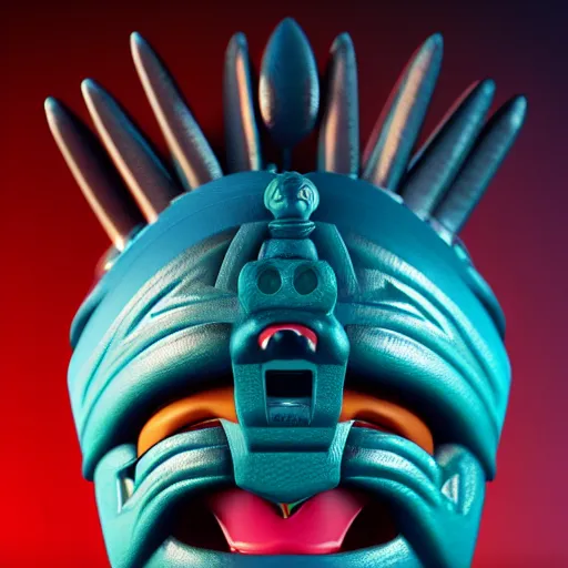 closeup headshot 3 d toy tribal maori god as funco | Stable Diffusion ...