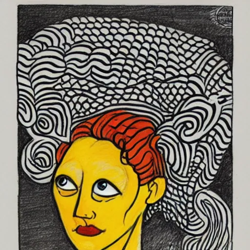 Prompt: A beautiful drawing of a a bright and fiery soul a power to do great things; but I fear you may one day unleash such a tempest of fire that you may consume yourself, and all the world around you. grey by Art Spiegelman jaunty