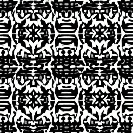 Prompt: an interesting pattern, digital art, minimalistic, monochromatic