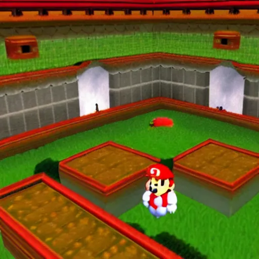 Prompt: a still of the brood, 1 9 9 6 super mario 6 4 graphics nintendo 6 4 visuals aesthetic