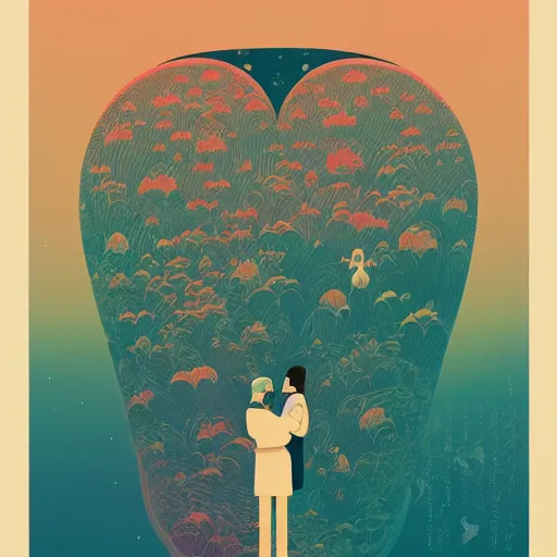 Image similar to Unconditional love, By Victo Ngai and James Gilleard