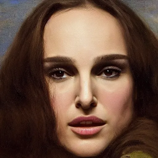 Image similar to Natalie Portman by Gustave Courbet