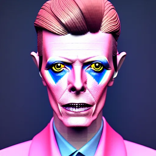 Prompt: android david bowie:: by Martine Johanna and Simon Stålenhag and Chie Yoshii :: dynamic, particulate, pastel colors, intricate, elegant, highly detailed, centered, artstation, smooth, sharp focus, octane render, 3d