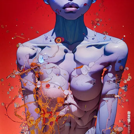 Image similar to citizen portrait soft light painted by james jean and katsuhiro otomo and erik jones, inspired by kenyan akira anime, smooth face feature, intricate oil painting, high detail illustration, sharp high detail, manga and anime 1 9 9 9